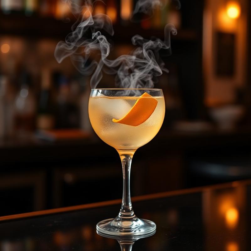 Citrus cooler served at the bar counter